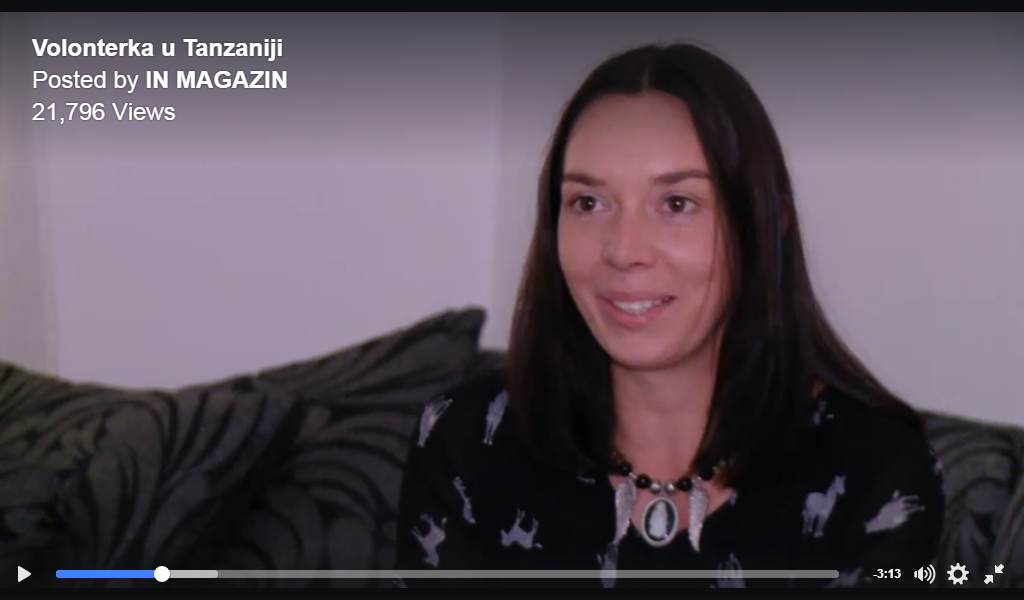 Our volunteer Janja in Nova TV show - IN MAGAZIN